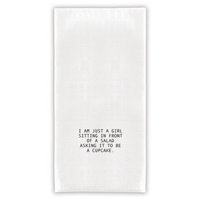 Christian Brands G2650 Face to Face Thirsty Boy Towels - I'm Just A Girl Sitting In Front Of A Cupcake
