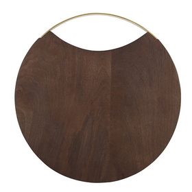 Christian Brands Wood + Brass Board