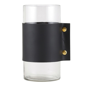 Christian Brands G2739 Hurricane Vase - Black Cuff