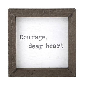 Christian Brands G3064 Face to Face Petite Word Board- Courage, Dear Heart