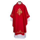 RJ Toomey G4051RED IHS Gothic Chasuble