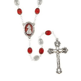 Creed G4587 Divine Mercy Enamel Rosary