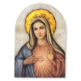 Gerffert G4754 Immaculate Heart of Mary Arched Plaque