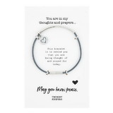 Christian Brands G4822 Thought Keepers Bracelet - Grey/Silver