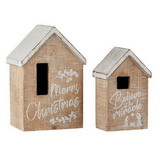 Christian Brands Christian Brands Decorative Wooden Houses - - Set of 2