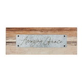 Christian Brands G4993 Rustic Farmhouse - Tabletop Plaque - Inspirational - Amazing Grace