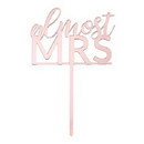 Christian Brands G5327 Acrylic Cake Topper - Almost Mrs