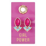 Christian Brands G5342 Gemstone Earring - Girl Power