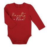 Stephan Baby G5464 LS Snapshirt Red Nghty+Nc 6-12