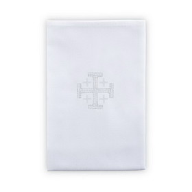 RJ Toomey G5634 100% Cotton Jerusalem Cross Lavabo Towel - 4/pk