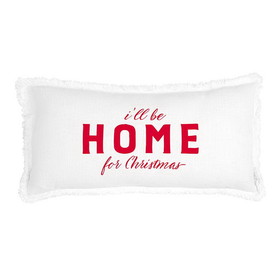 Christian Brands G5810 Face to Face Lumbar Pillow - I'll Be Home For Christmas
