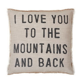 Santa Barbara Design Studio G5811 Face to Face Euro Pillow - I Love You To The Mountains And Back