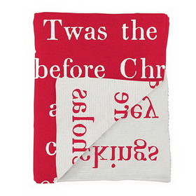 Christian Brands G5856 Face to Face Throw - Twas The Night Before Christmas