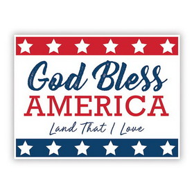 Christian Brands G5881 Yard Sign - God Bless America