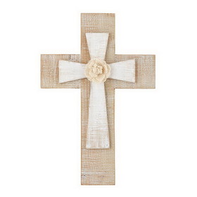 Christian Brands G6015 Wall Cross - Layered Cross with flower - 12