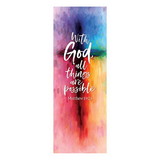 Christian Brands G6159 With God All Things are Possible X-Stand Banner