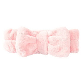 Bella HB-BP Plush Bow Spa Headband - Pink