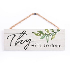 P.Graham Dunn HPS0018 Hanging Sign - Thy Will Be Done