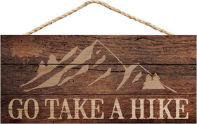 P.Graham Dunn HSA0205 Hanging Sign - Go Take a Hike