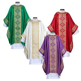 RJ Toomey J0112 Excelsis Gothic Chasuble - Set of 4