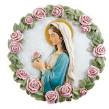 Avalon Gallery J0156 Madonna of The Rose Plaque