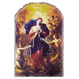 Avalon Gallery J0167 Mary Untier of Knots Tile Plaque with Wire Stand