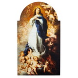 Gerffert J0590 Murillo Immaculate Conception Arched Plaque