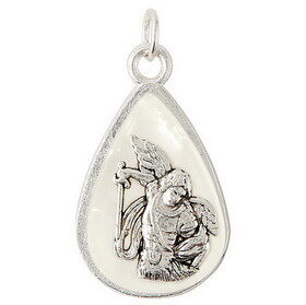 Creed J0703 Mother of Pearl Charm Saint Michael