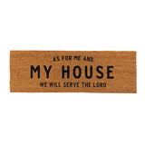 Faithworks J0763 Doormat - As For Me & My House We will Serve the Lord