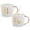 Christian Brands J0841 Gold Handle Mugs - Mr & Mrs