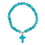 Gifts of Faith J0876 Cross Bracelet - Blue