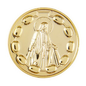 Creed J0883 Our Lady of Grace Rosary Pocket Coin