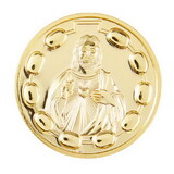 Creed J0885 Sacred Heart Rosary Pocket Coin