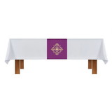 RJ Toomey J0943WPR Altar Frontal and Holy Trinity Cross Overlay Cloth - Set of 2