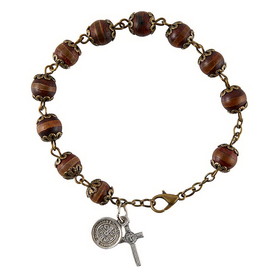Creed J0965 Rosary Bracelet Saint Benedict