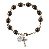 Creed J0967 Divine Mercy/Saint Faustina Rosary Bracelet