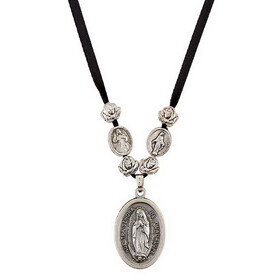 Creed J0975 Ribbon Necklace - Our Lady of Guadalupe