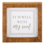 Heritage J1367 Tabletop Décor - Framed - It is Well