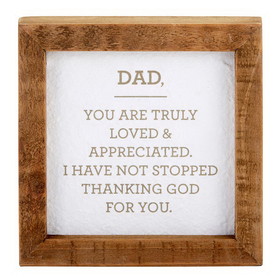 Heartfelt J1454 Framed Tabletop-Dad, Truly Loved