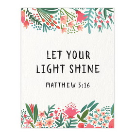 Christian Brands J1636 Square Magnet - Let Your Light Shine