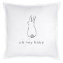 Stephan Baby J1676 Face To Face Square Pillow - Hey Baby