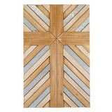 Faithworks J1886 Plank Cross - Wood & Metal