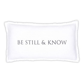 Christian Brands J2293 Face to Face Lumbar Pillow - Be Still & Know