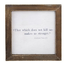 Santa Barbara Design Studio J2298 Face to Face Petite Word Board - That Which Doesn't Kill Us Makes Us Stronger