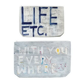 Santa Barbara Design Studio J2351 Pieces of Me Tyvek Bag - With You/Life, ETC. - Set of 2