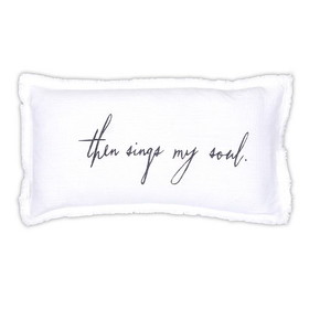 Christian Brands J2419 Face to Face Lumbar Pillow - Then Sings My Soul