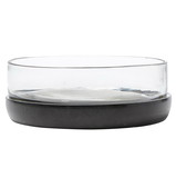 Christian Brands J2477 Black Marble and Glass Bowl
