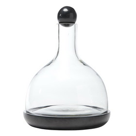 Christian Brands J2478 Black Marble and Glass Wine Carafe