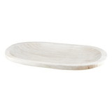 Santa Barbara Design Studio J2480 Paulownia Wood Platter - White