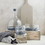Christian Brands J2527 Grey Marble and Glass Wine Carafe